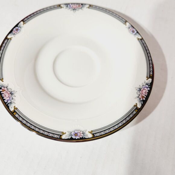 Noritake Saucer Plate 6in Halifax Fine China Floral Replacement Vtg 7729 Rose - Picture 3 of 4